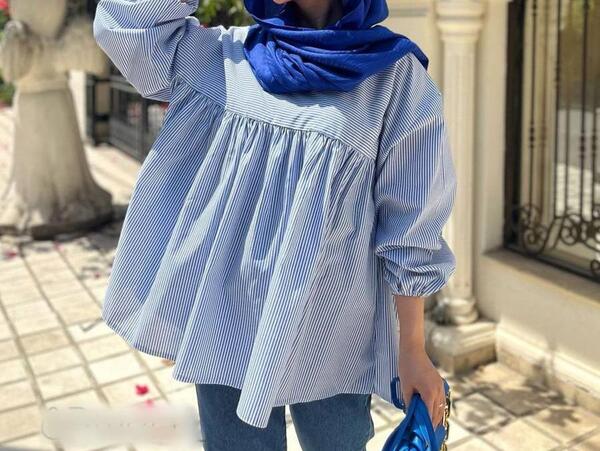 عکس مدل مانتو گشاد کوتاه تابستانی