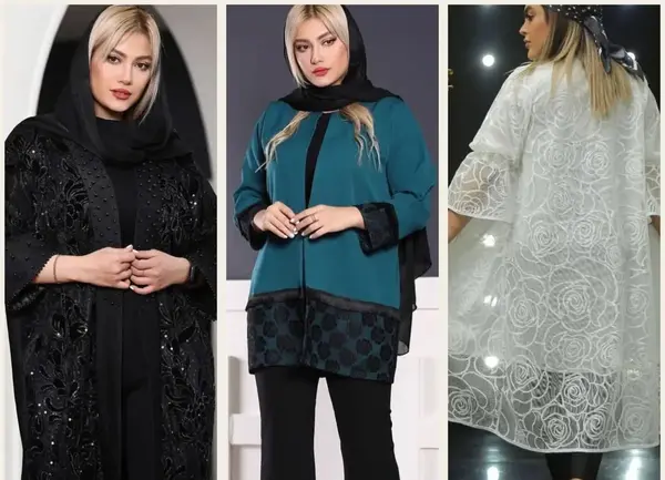 عکس مدل مانتو گیپور و ساتن