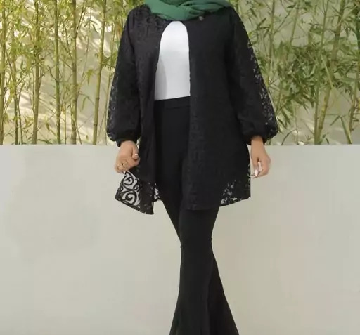 عکس مدل مانتو گیپور کوتاه