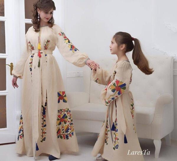 عکس لباس مجلسی دخترانه ست مادر دختری
