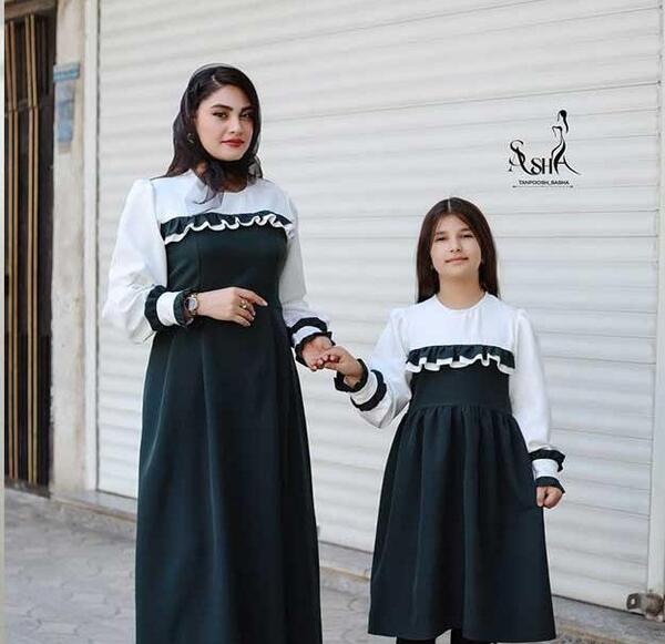 عکس لباس مجلسی ست مادر دخترانه