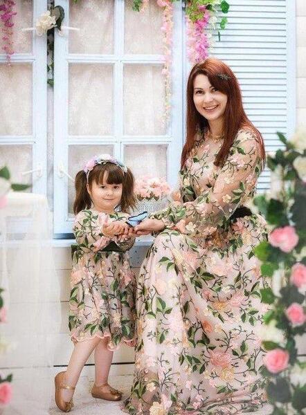 عکس لباس مجلسی ست مادر دخترانه