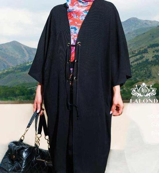 عکس مدل مانتو گشاد مشکی