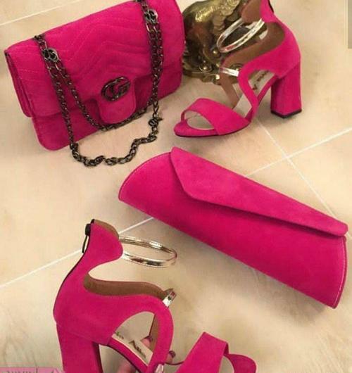 عکس ست کیف و کفش مجلسی دخترانه
