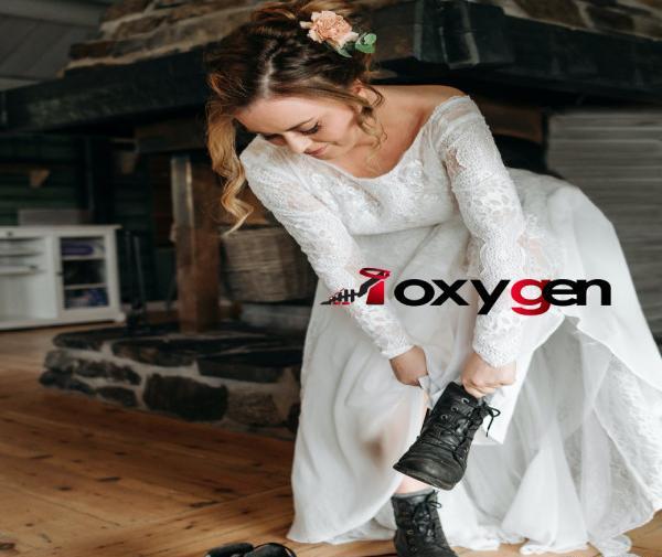 عکس ست لباس مجلسی با کفش دخترانه