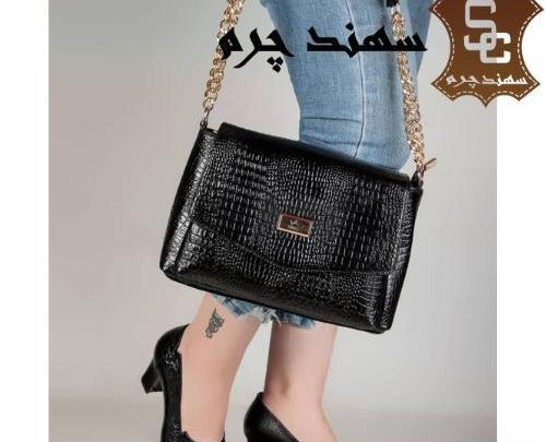 عکس ست کیف و کفش مجلسی مشکی دخترانه