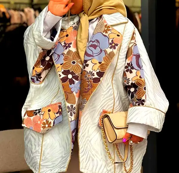 عکس مدل مانتو گلدار شیک