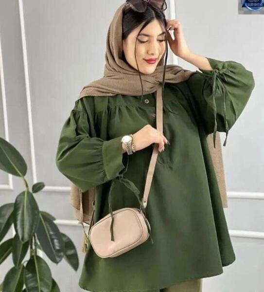 عکس مدل مانتو گلدار کوتاه