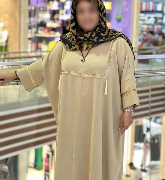 عکس مدل مانتو عبایی گشاد جلو بسته