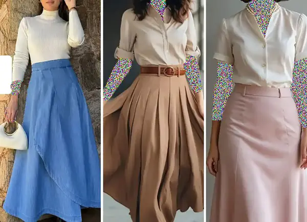 عکس ست شومیز و دامن دخترانه مجلسی