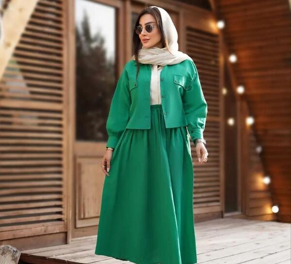 عکس ست کت و دامن مجلسی دخترانه