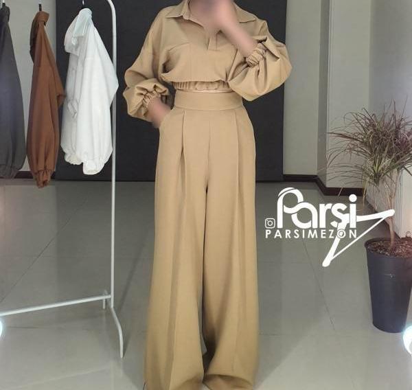 عکس ست نیم تنه و شلوار مجلسی دخترانه