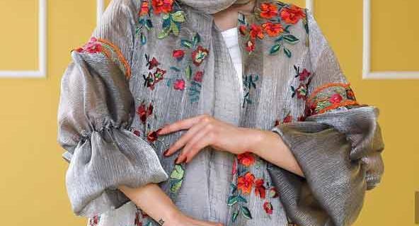 عکس مدل مانتو گل گلی ریز