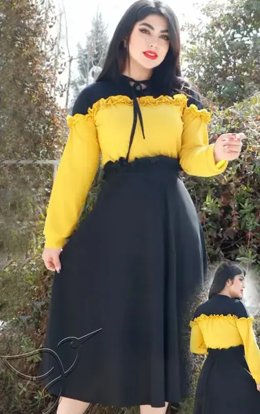 عکس ست بلوز و دامن مجلسی دخترانه