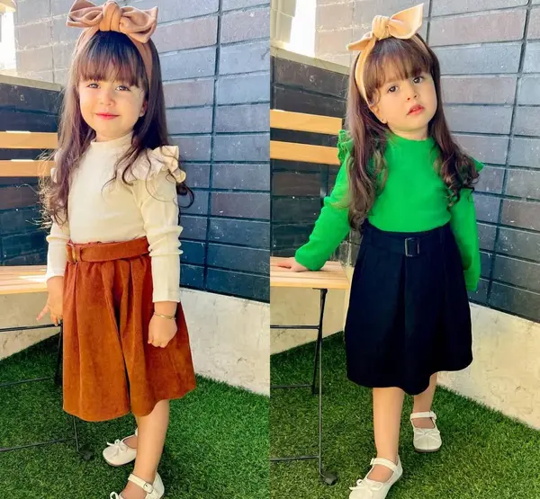 عکس ست بلوز و دامن مجلسی دخترانه