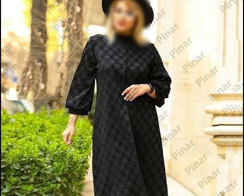 عکس مدل مانتو گیپور مشکی مجلسی شیک