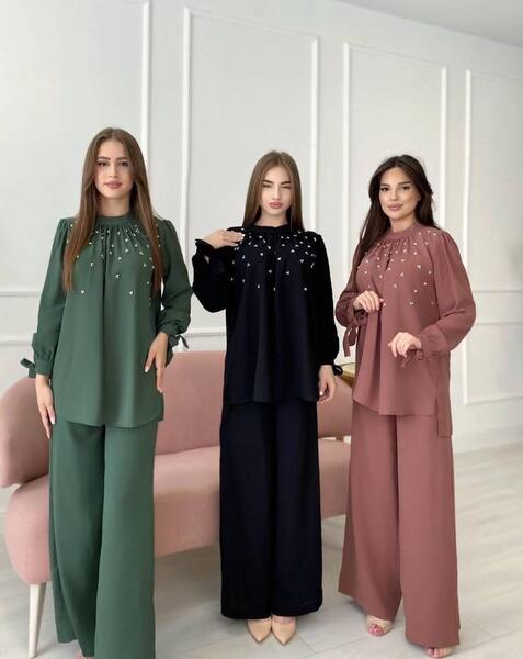عکس ست شومیز شلوار دخترانه مجلسی