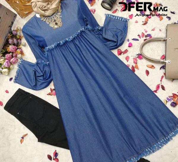 عکس مدل مانتو لی کاغذی جلو بسته
