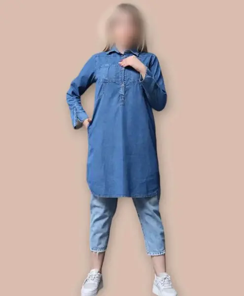 عکس مدل مانتو لی کاغذی کوتاه