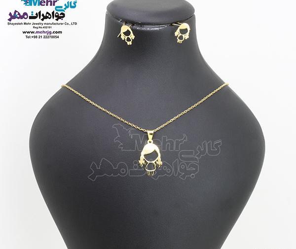 عکس نیم ست طلا دخترانه نوزادی
