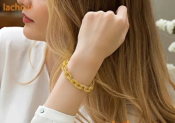 عکس دستبند و گردنبند ست دخترانه طلا