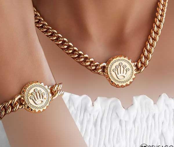 عکس مدلهای جدید نیم ست طلا دخترانه
