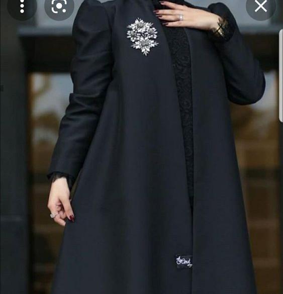 عکس مدل مانتو مشکی جدید ساده