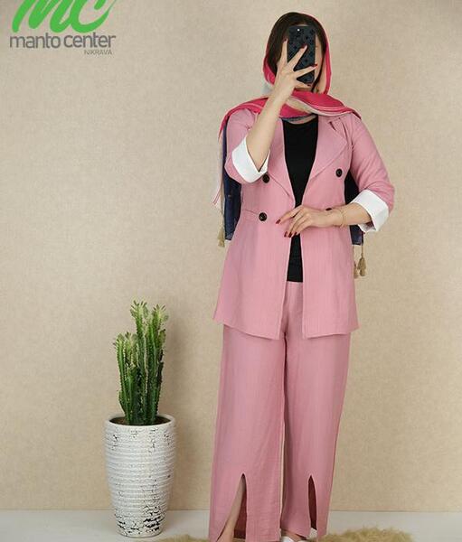 عکس ست مانتو شلوار دخترانه شیک
