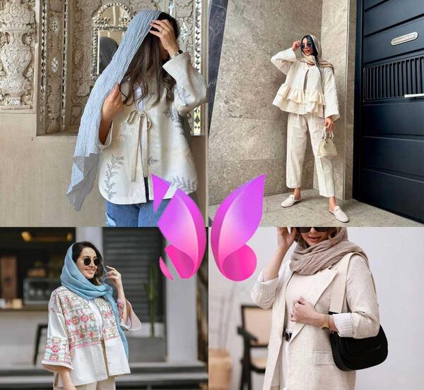 عکس مدل مانتو لنین جدید بلند جلو بسته