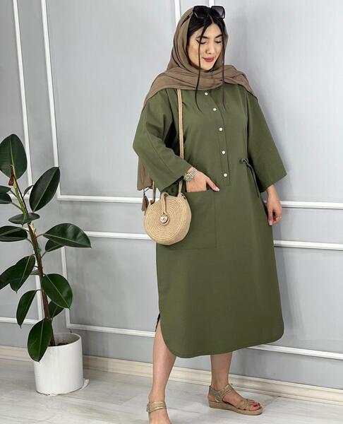 عکس مدل مانتو لنین جدید بلند جلو بسته