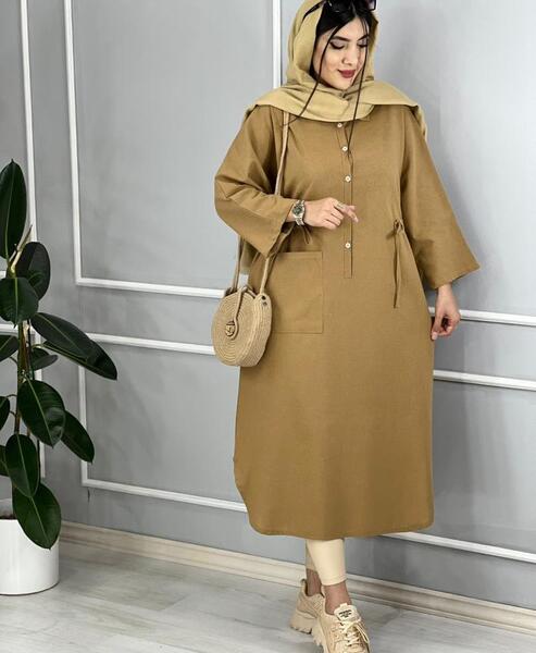 عکس مدل مانتو لنین جدید بلند جلو بسته