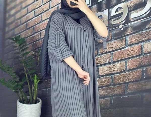 عکس مدل مانتو ابروبادی بلند جدید جلو بسته