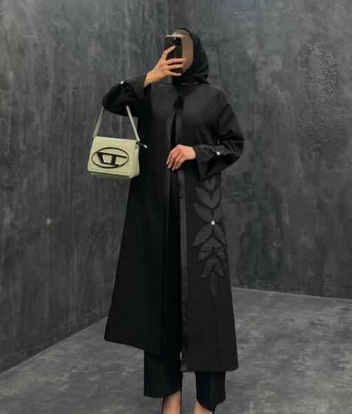عکس مدل مانتوی مشکی بلند جدید
