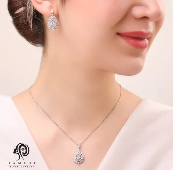 عکس نیم ست نقره دخترانه شیک