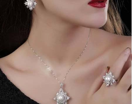 عکس نیم ست نقره دخترانه شیک