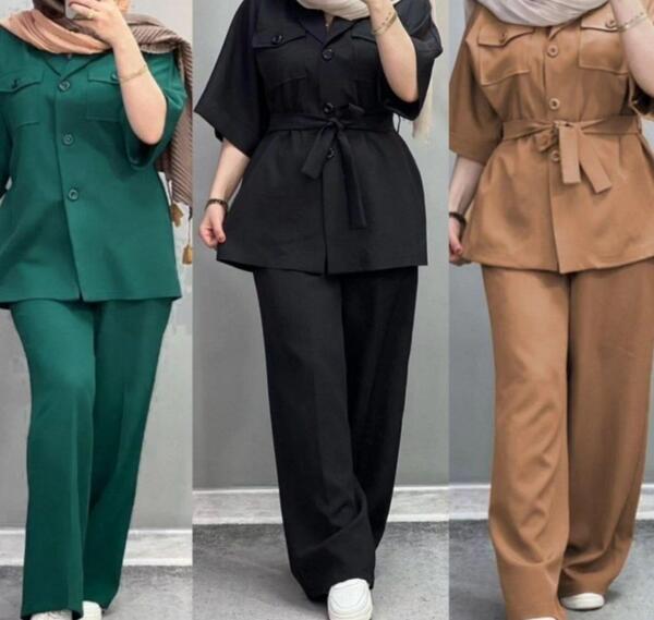 عکس مانتو و شلوار ست دخترانه شیک