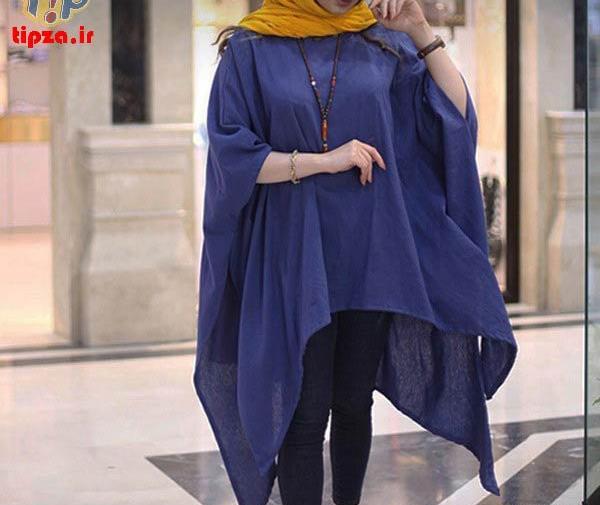 عکس مدل مانتو پانچ جدید ۱۴۰۰