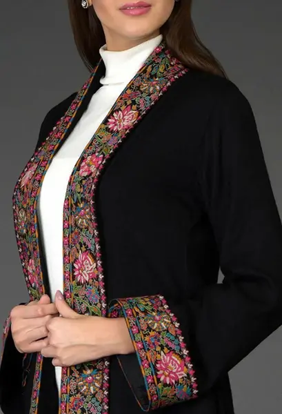 عکس مدل مانتو جدید سنتی حاشیه دار