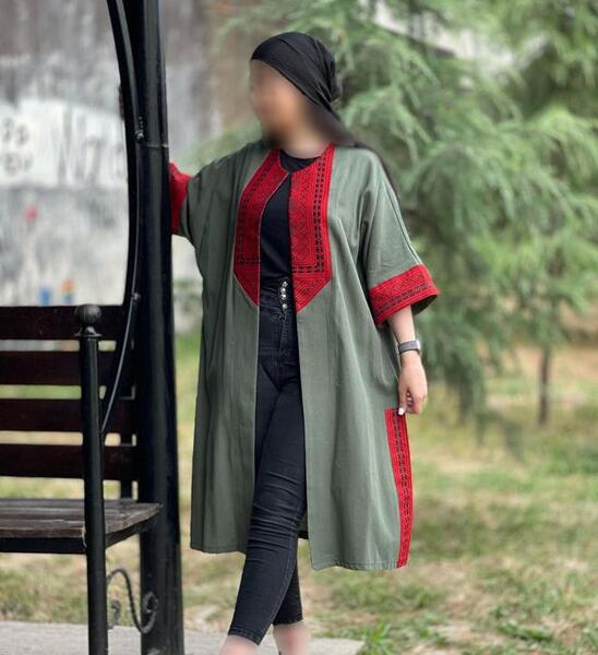 عکس مدل مانتو جدید سنتی حاشیه دار
