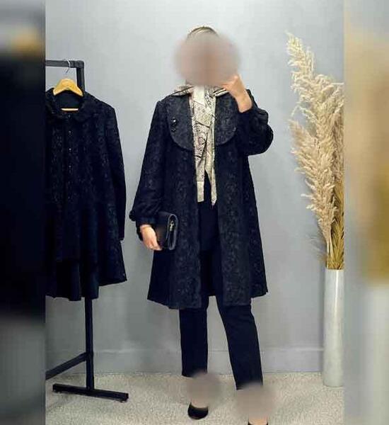 عکس مدل مانتو کتی حاشیه دار جدید