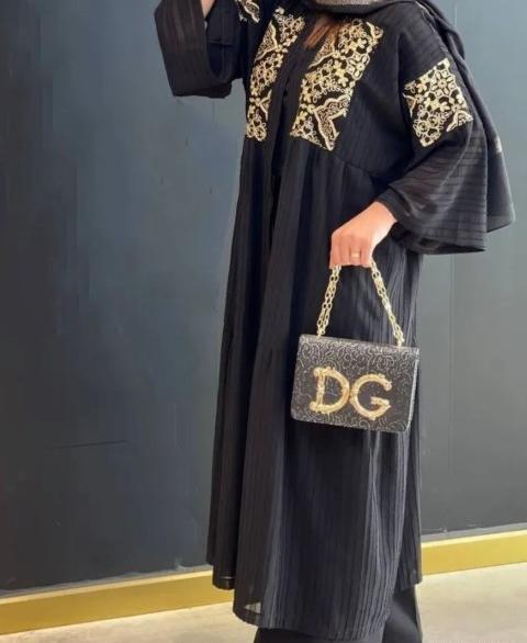 عکس مدل مانتو مجلسی حاشیه دار جدید