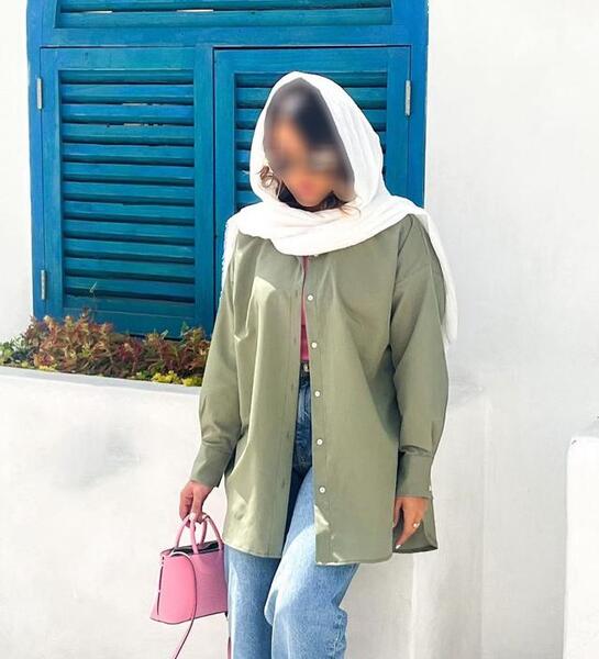 عکس مدل مانتو جدید دکمه دار کوتاه