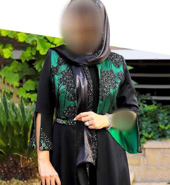 عکس مدل جدید مانتو دو رنگ شیک