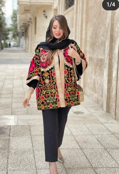 عکس مدل مانتو کتی دو رنگ جدید