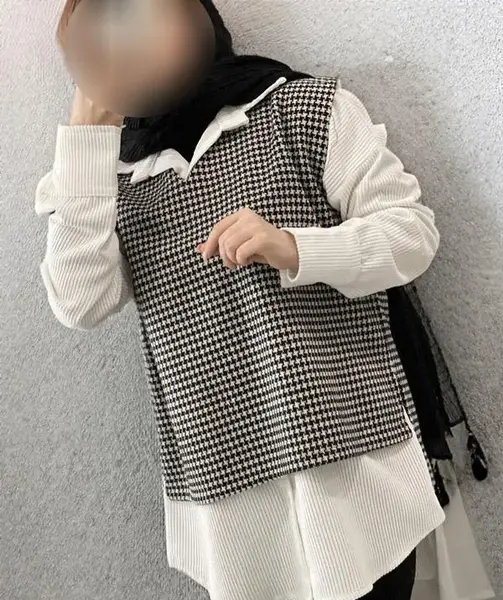 عکس مدل مانتو جدید دوتیکه سفید مشکی
