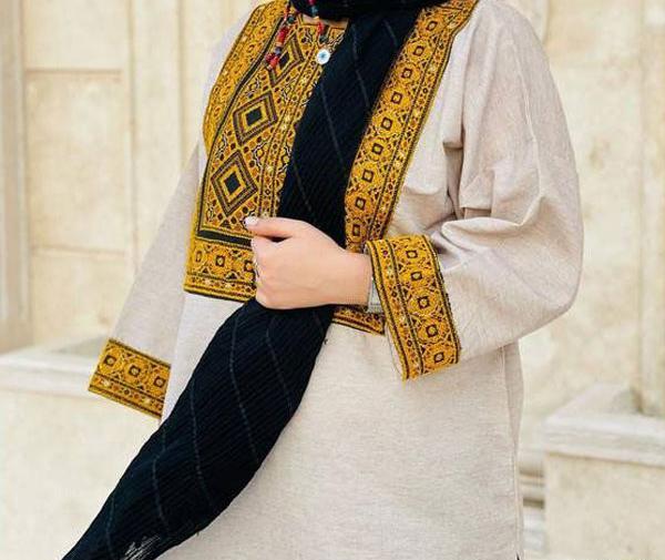 عکس مدل مانتو جدید دوتیکه سفید مشکی