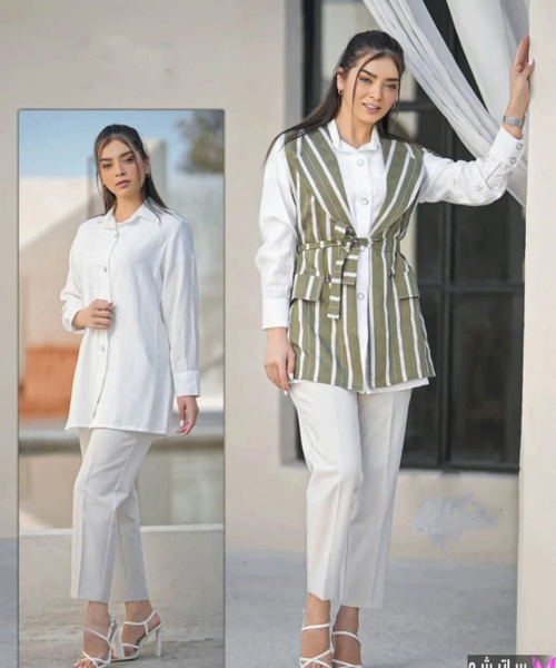 عکس مدل مانتو دوتیکه جدید شیک