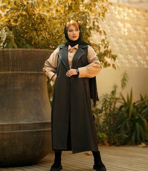 عکس مدل مانتو دوتیکه جدید شیک