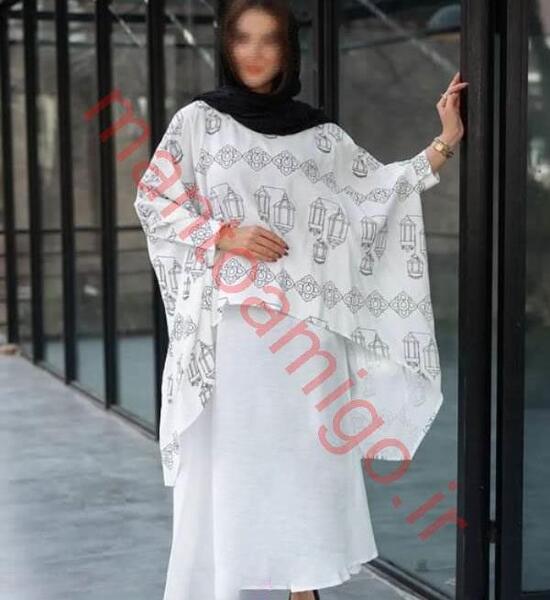 عکس مدل مانتو جدید بلند دوتیکه