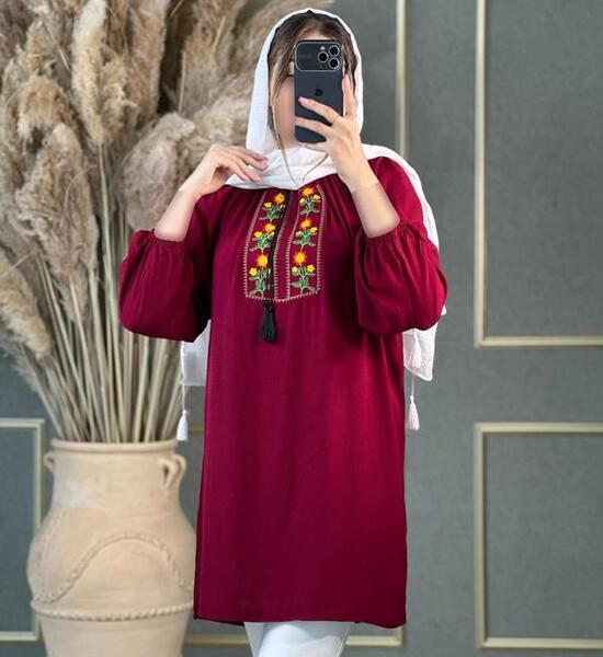 عکس مدل مانتو زرشکی جدید اینستا